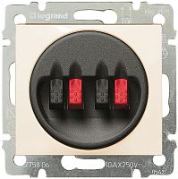 Розетка аудио без рамки Legrand Valena 2-м. слоновая кость картинка